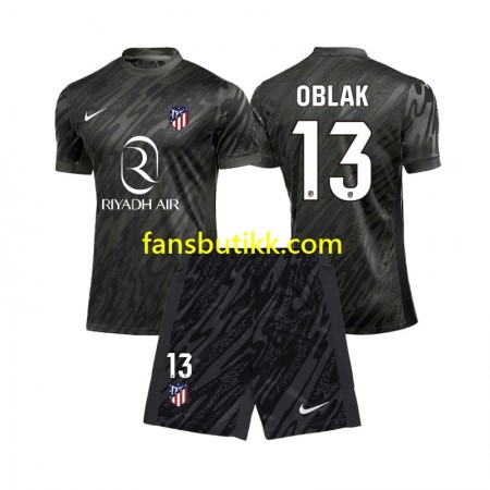 Fotballdrakt Atlético Madrid Jan Oblak 13 Keeper Barn Hjemmetrøye 2024-2025 Kortermet